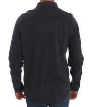Gray Cotton Button Down Casual Shirt Alpha Massimo Rebecchi