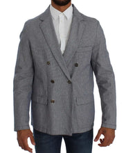Blue Double Breasted Regular Fit Blazer Master Coat