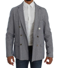 Blue Double Breasted Regular Fit Blazer Master Coat
