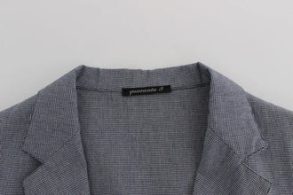 Blue Double Breasted Regular Fit Blazer Master Coat