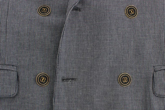 Blue Double Breasted Regular Fit Blazer Master Coat