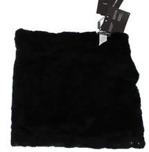Black Weasel Fur Crochet Hood Scarf Hat Dolce & Gabbana