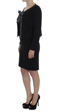 Black Stretch Sheath Dress & Sweater Set BENCIVENGA