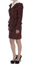 Black Multicolor Floral Suit BENCIVENGA