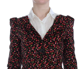 Black Multicolor Floral Suit BENCIVENGA