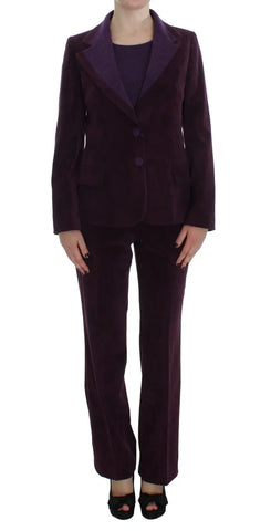 Purple Wool Suit T-Shirt Set BENCIVENGA