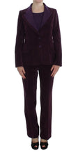 Purple Wool Suit T-Shirt Set BENCIVENGA