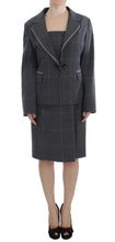 Gray Stretch Sheath Dress Suit Set BENCIVENGA
