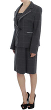 Gray Stretch Sheath Dress Suit Set BENCIVENGA