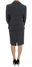 Gray Stretch Sheath Dress Suit Set BENCIVENGA