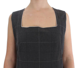 Gray Stretch Sheath Dress Suit Set BENCIVENGA