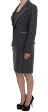 Gray Stretch Suit Sheath Dress & Blazer Set BENCIVENGA