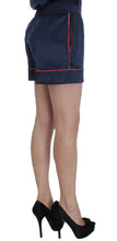 Blue Silk Stretch Sleepwear Shorts Dolce & Gabbana