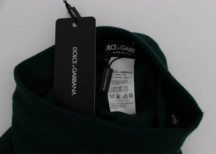 Green Cashmere Stretch Tights Pants Dolce & Gabbana