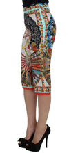 Multicolor Majolica Sicily Silk Pants Dolce & Gabbana