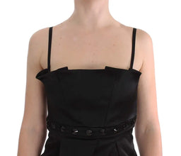 Black Tank Party Evening Top Blouse Exte