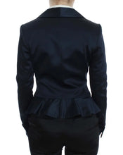 Blue Three Button Single Breasted Blazer Jacket Exte