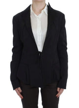 Black Stretch Single Breasted Blazer Jacket Exte