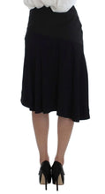 Black Blue Two Piece Suit Skirt & Blazer Exte