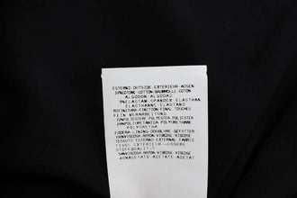 Black Blue Cotton Stretch Straight Skirt Exte