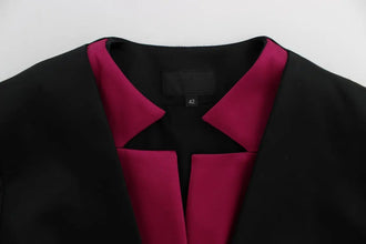 Black Pink Stretch Blazer Jacket Exte