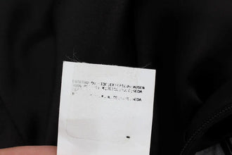 Gray Black Silk Blouse Top Karl Lagerfeld