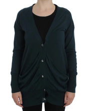 Green Button Down Cardigan Sweater PINK MEMORIES