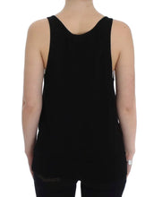 Black Stretch Sleeveless Blouse PLEIN SUD