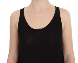 Black Stretch Sleeveless Blouse PLEIN SUD