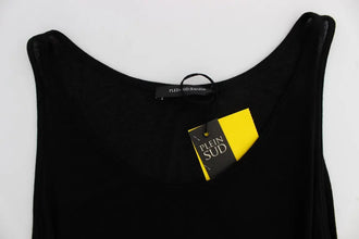 Black Stretch Sleeveless Blouse PLEIN SUD