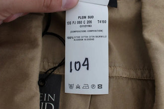 Beige Cotton Sleeveless Shirt PLEIN SUD