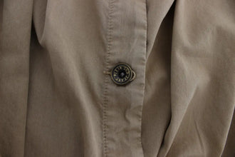 Beige Cotton Sleeveless Shirt PLEIN SUD
