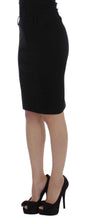 PLEIN SUD Black Straight Pencil Skirt