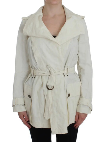 White Trench Coat Jacket PLEIN SUD