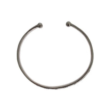 Gray Rhodium 925 Silver Bangle Bracelet Nialaya