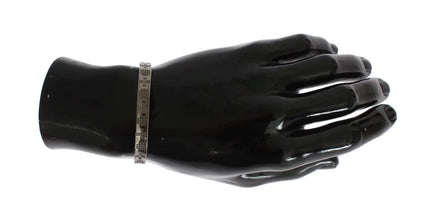 Gray Rhodium 925 Silver Bangle Bracelet Nialaya