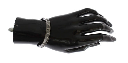 Gray Rhodium 925 Silver Bangle Bracelet Nialaya