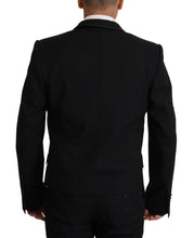 Black Double Breasted Coat Blazer Jacket Dolce & Gabbana