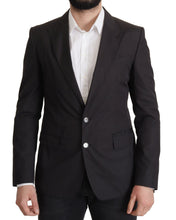 Black Single Breasted TAORMINA Breasted Blazer Dolce & Gabbana