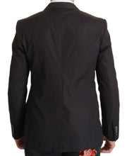 Black Single Breasted TAORMINA Breasted Blazer Dolce & Gabbana