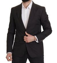Black Single Breasted TAORMINA Breasted Blazer Dolce & Gabbana