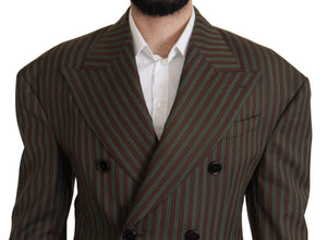 Multicolor Stripes Double Breasted Blazer Dolce & Gabbana