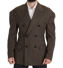 Multicolor Stripes Double Breasted Blazer Dolce & Gabbana