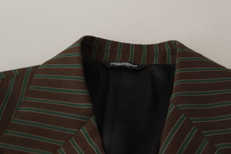 Multicolor Stripes Double Breasted Blazer Dolce & Gabbana