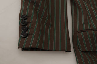 Multicolor Stripes Double Breasted Blazer Dolce & Gabbana