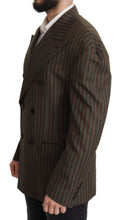 Multicolor Stripes Double Breasted Blazer Dolce & Gabbana