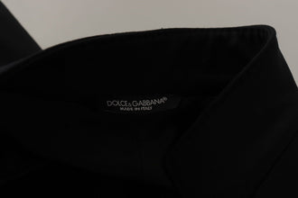 Black Wool Single Breasted Coat Men Blazer Dolce & Gabbana