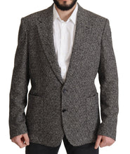 Gray Cotton Single Breasted Fantasy Blazer Dolce & Gabbana
