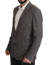 Gray Cotton Single Breasted Fantasy Blazer Dolce & Gabbana
