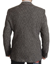 Gray Cotton Single Breasted Fantasy Blazer Dolce & Gabbana